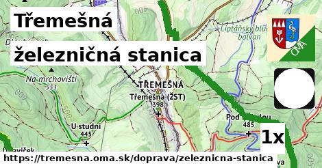 železničná stanica, Třemešná