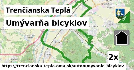 umývarňa bicyklov v Trenčianska Teplá