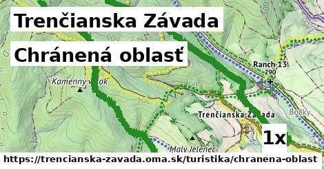chránená oblasť v Trenčianska Závada