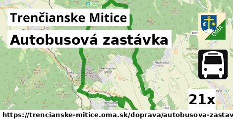 Autobusová zastávka, Trenčianske Mitice