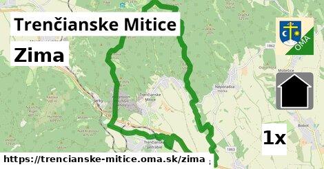 zima v Trenčianske Mitice