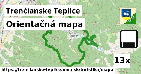 Orientačná mapa, Trenčianske Teplice