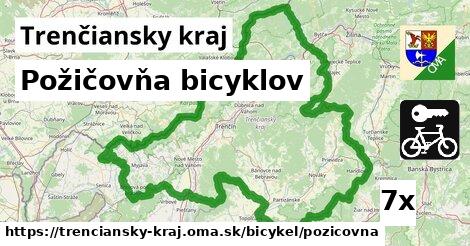 Požičovňa bicyklov, Trenčiansky kraj