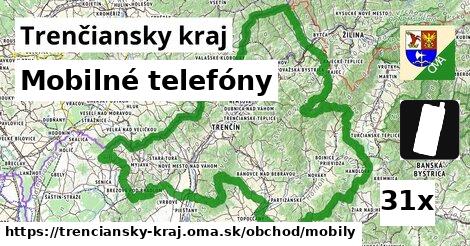 Mobilné telefóny, Trenčiansky kraj