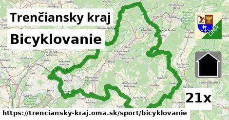 Bicyklovanie, Trenčiansky kraj