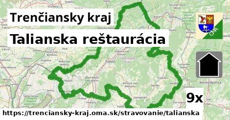 Talianska reštaurácia, Trenčiansky kraj