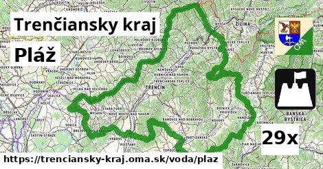 Pláž, Trenčiansky kraj