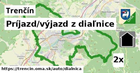 Príjazd/výjazd z diaľnice, Trenčín