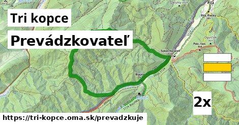 prevádzkovateľ v Tri kopce