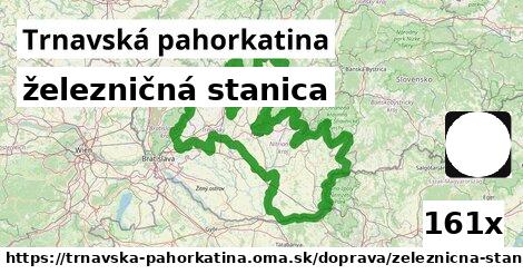 železničná stanica, Trnavská pahorkatina