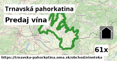 Predaj vína, Trnavská pahorkatina