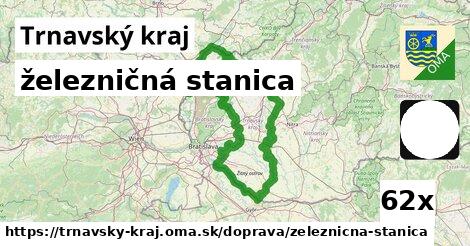 železničná stanica, Trnavský kraj