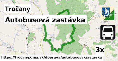 Autobusová zastávka, Tročany