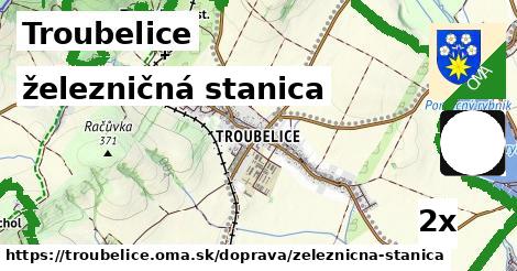 železničná stanica, Troubelice