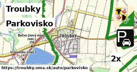 parkovisko v Troubky