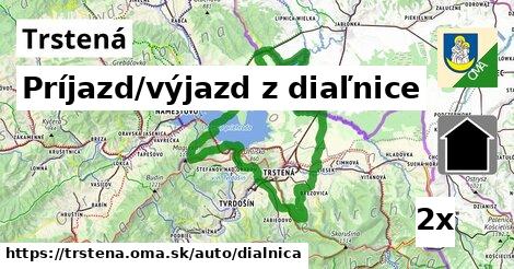 Príjazd/výjazd z diaľnice, Trstená