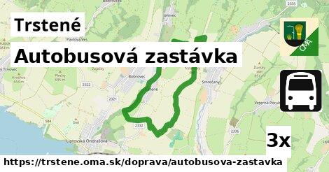 Autobusová zastávka, Trstené