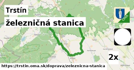 železničná stanica, Trstín