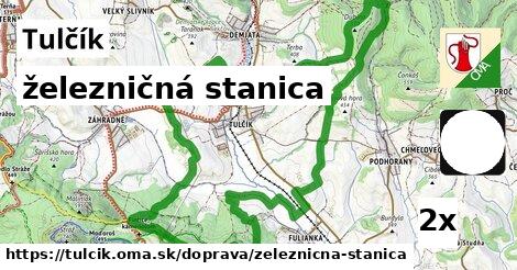 železničná stanica, Tulčík