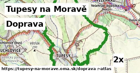 doprava v Tupesy na Moravě