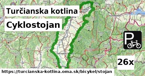 cyklostojan v Turčianska kotlina