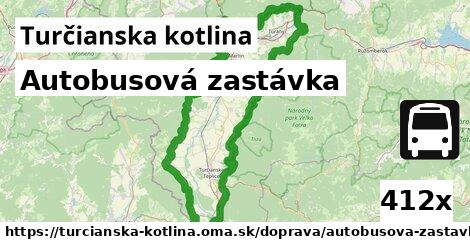 Autobusová zastávka, Turčianska kotlina