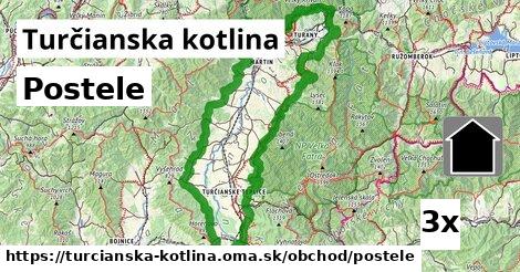 Postele, Turčianska kotlina