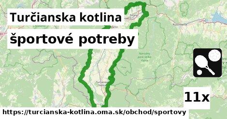 športové potreby, Turčianska kotlina