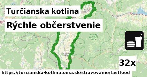 Rýchle občerstvenie, Turčianska kotlina