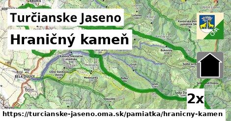 Hraničný kameň, Turčianske Jaseno