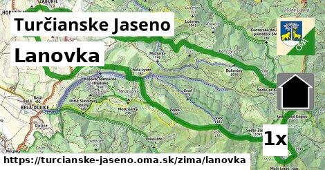 Lanovka, Turčianske Jaseno