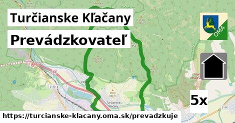 prevádzkovateľ v Turčianske Kľačany