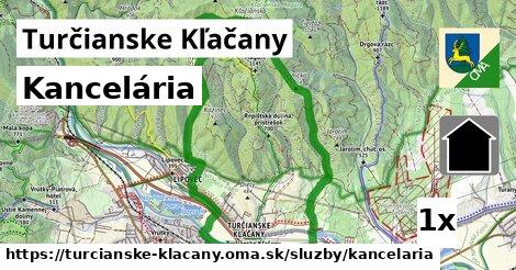 Kancelária, Turčianske Kľačany