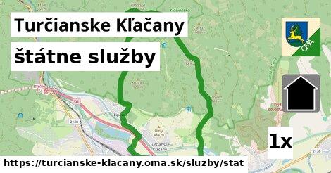 štátne služby, Turčianske Kľačany