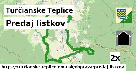 Predaj lístkov, Turčianske Teplice