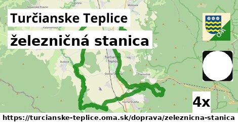 železničná stanica, Turčianske Teplice