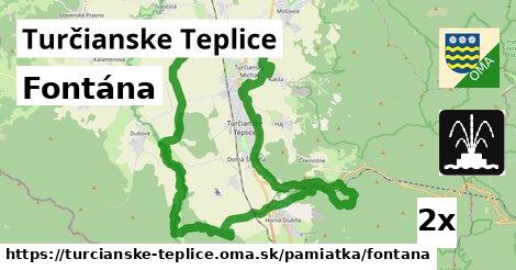 Fontána, Turčianske Teplice