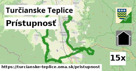 prístupnosť v Turčianske Teplice