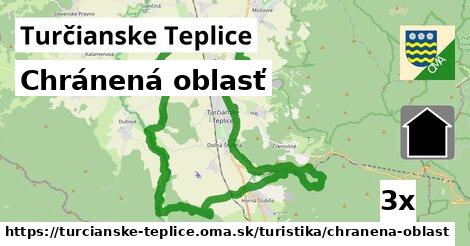 chránená oblasť v Turčianske Teplice