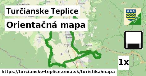 Orientačná mapa, Turčianske Teplice
