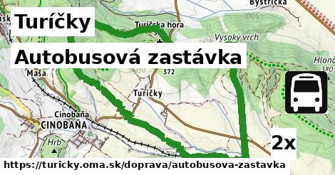 autobusová zastávka v Turíčky