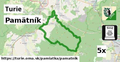 Pamätník, Turie