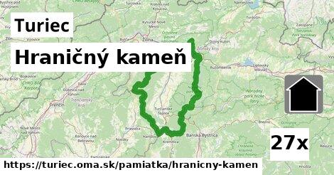 Hraničný kameň, Turiec