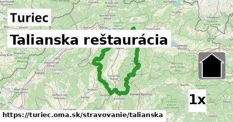 Talianska reštaurácia, Turiec