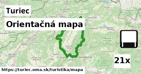 Orientačná mapa, Turiec