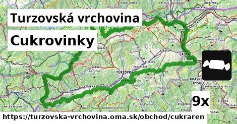 Cukrovinky, Turzovská vrchovina