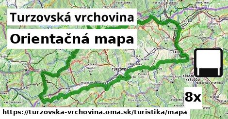 Orientačná mapa, Turzovská vrchovina