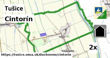 Cintorín, Tušice