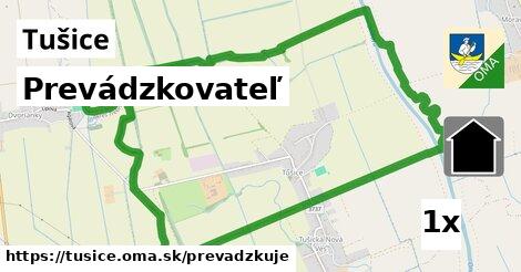 prevádzkovateľ v Tušice