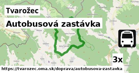 Autobusová zastávka, Tvarožec